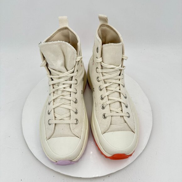 Converse Run Star Hike Hi Women Size 10 A01583C Embroidered Floral Platform Shoe - Picture 3 of 11